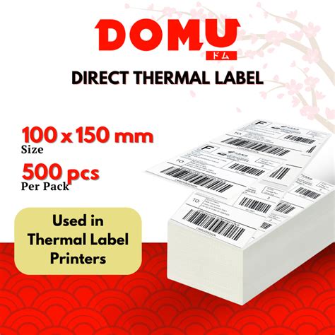 Jual Kertas Sticker Label Thermal Resi X Mm Lipat Isi