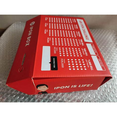 IPON BOX 60k Ipon Challenge C Ipon Box By Chinkee Tan Red Box Shopee