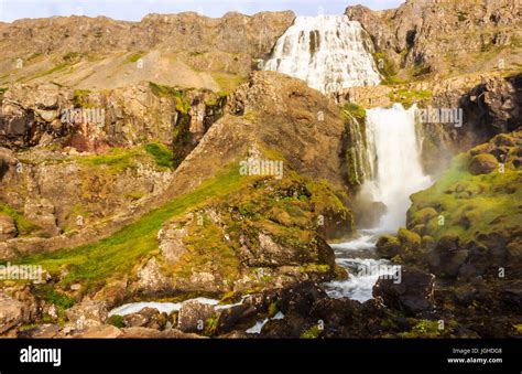 Nice Summer View Of Dynjandifoss Dynjandi Waterfall Jewels Of The