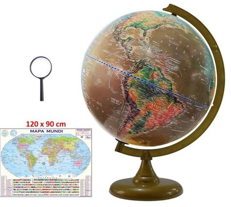 Globo Terrestre Pol Tico Hist Rico Cm Di Metro Mapa Mundi Gigante