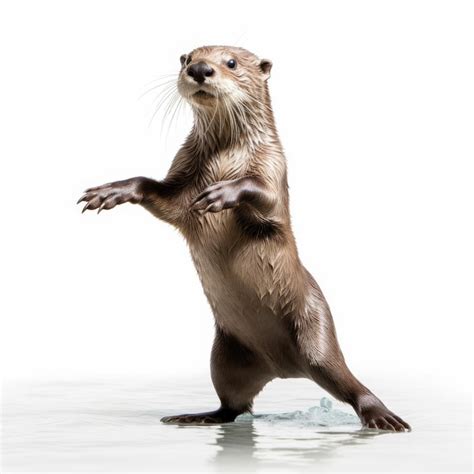 Premium AI Image | Playful River Otter