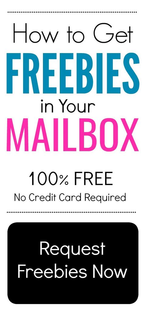 How To Get Freebies In Your Mailbox Get Free Stuff In The Mail Free