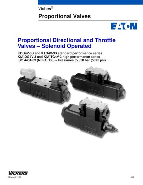 PDF Vickers Proportional Valves Proportional Directional And Pub