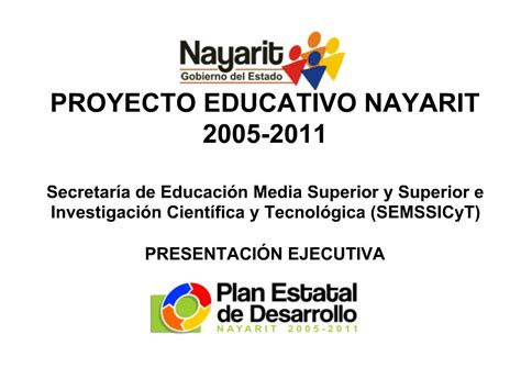 Ppt Proyecto Educativo Nayarit Secretar A De Educaci N