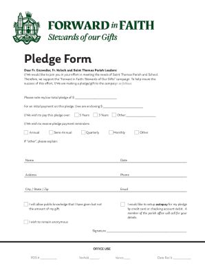 Fillable Online Pledge Form Cloudfront Net Fax Email Print PdfFiller