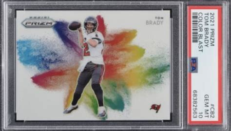 2021 PANINI PRIZM TOM BRADY COLOR BLAST SSP PSA 10 GEM MINT EBay