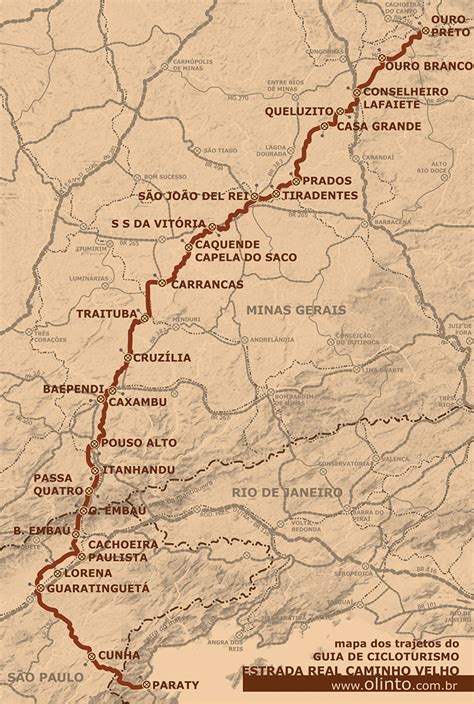 GUIA ESTRADA REAL CAMINHO VELHO Olinto E Rafaela Cicloturismo