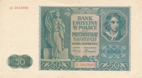 Polen 50 Zlotych 1941 Ii Ma Shops