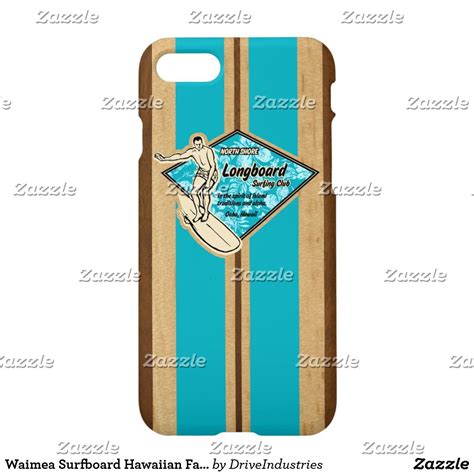 Waimea Surfboard Hawaiian Faux Wood Iphone Case Wood Case Iphone Iphone Cases Hawaii Surf Koa