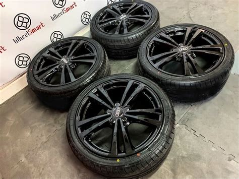 GENUINE 18" AUDI S3 ALLOY WHEEL & BRAND NEW TYRES -GLOSS BLACK | in ...