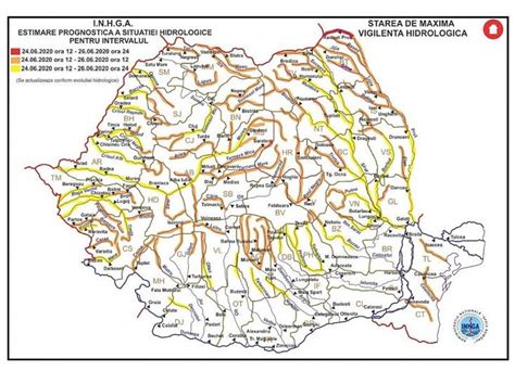 Avertizare Hidrologic Cod Portocaliu I Galben De Inunda Ii Pentru