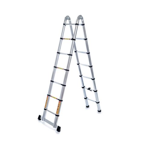 Стремянка Лестница Телескопическая Алюминиевая с Шарниром Laddermaster ...