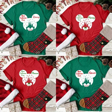 Disney Christmas Family Shirts Disney Family Shirts Matching - Etsy