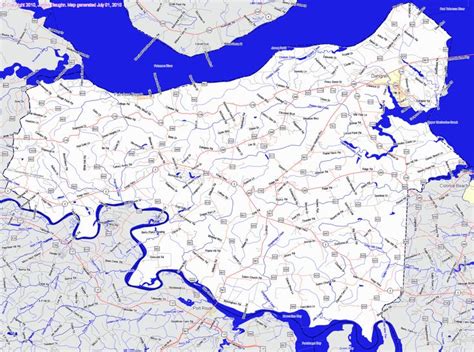 street map of king george county | Bridgehunter.com: Historic Bridges of the United States ...