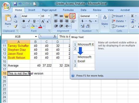 Microsoft Excel Home Tab It Computer Training