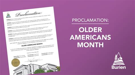 Older Americans Month Proclamation May 1 2023 YouTube