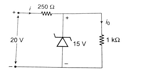 A Zener Diode Having Breakdown Voltage Equal To V Is Used In A