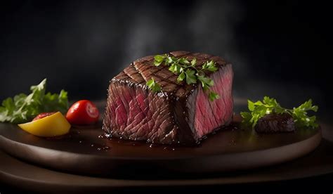 Premium Ai Image Delicious Grilled Beef Steak Background Generative Ai