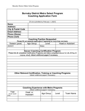 Fillable Online Application Form Details Burnaby International