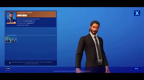 RARE JOHN WICK SET BACK IN FORTNITE SOFIA SKIN ITEM SHOP YouTube