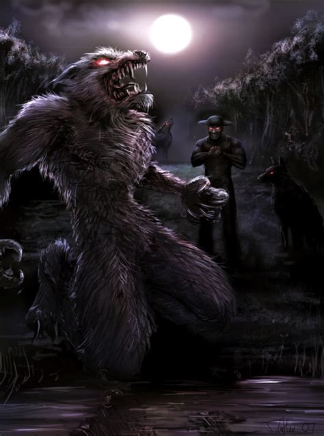 werewolf commission by dypsomaniart on DeviantArt