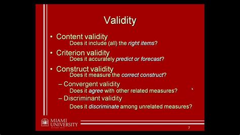 03 Reliability And Validity 2 3 Youtube