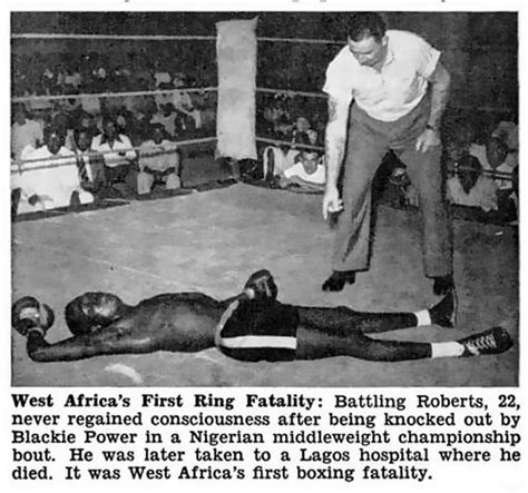 West Africas First Boxing Fatality Battling Roberts Je Flickr