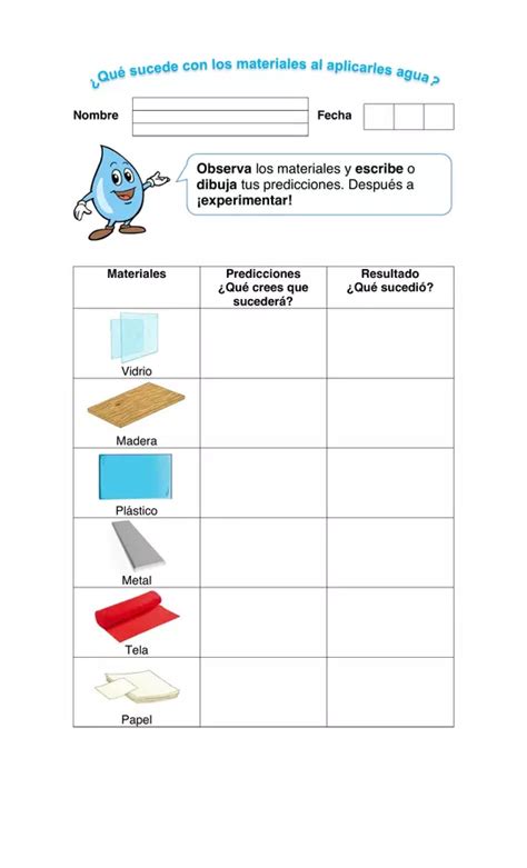 Guia Cambios Causados Por El Agua Ciencias Naturales Primero Basico