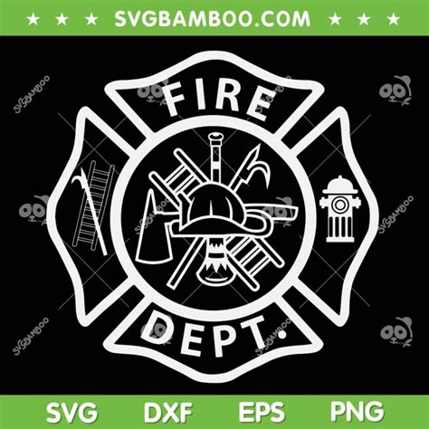 Fire Department Logo Svg Uniform Fireman Symbol Svg