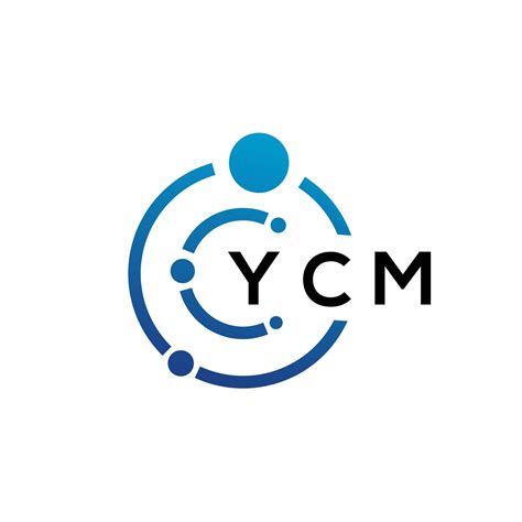 ycm letter technology logo design  white background ycm creative