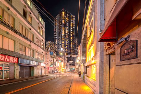 武蔵小杉駅入口交差点の夜景を撮る Tokyo Night View