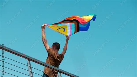 Flies An Intersex Inclusive Progress Pride Flag Foto De Stock Adobe Stock