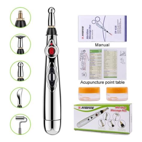 1pen avec gel boîte Stylo d acupuncture électronique 5 en 1 appareil