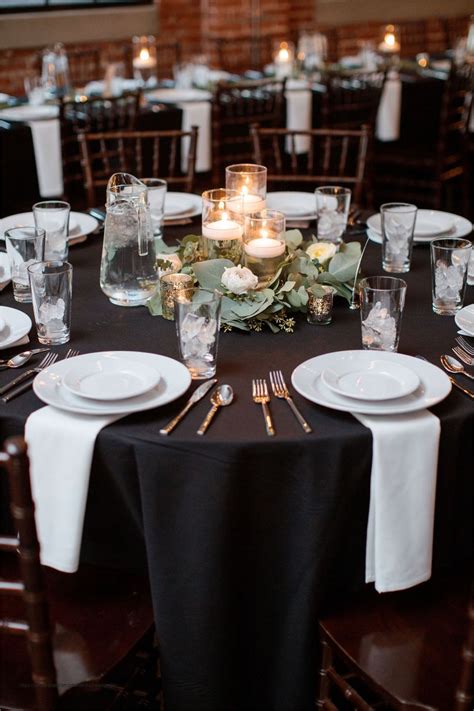 An Elegant Centerpiece To Add To Your Beautiful Space Black Tablecloth