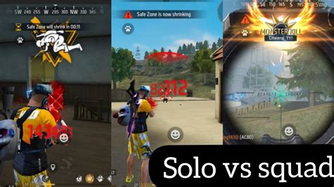 Solo Vs Squad Full Gameplay 🔥 80 Headshot Rate 😜 Poco M4 Pro ⚡📱 Youtube