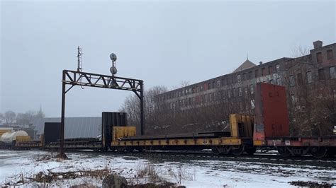 Hd Norfolk Southern Sd E Leads A Car R Under The Old Boston