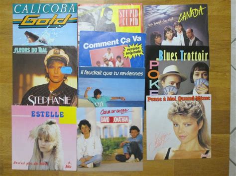 Vinyles 10 Disques 45 Tours Années 80 90 Luckyfind