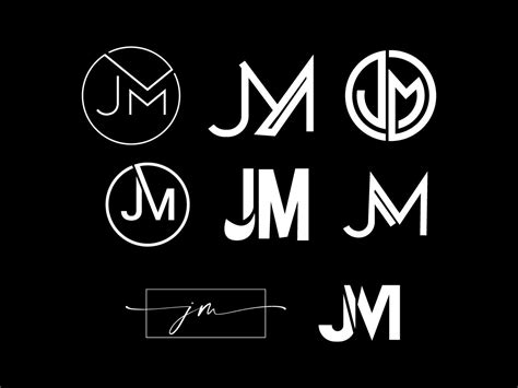 Monogram JM Logo Design Grafik Von Rajuahamed3aa Creative Fabrica