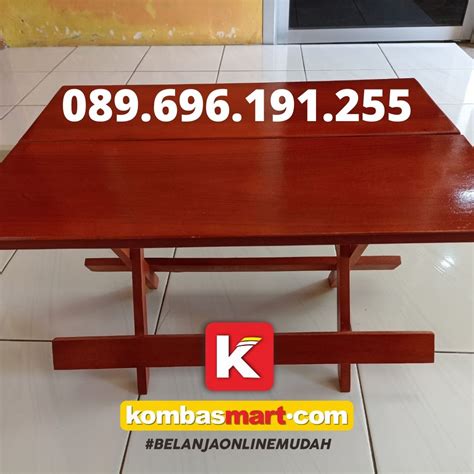 089 696 191 255 Meja Lipat Kayu Portable Purwokerto KombasMart