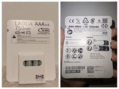 IKEA LADDA AA and AAA rechargeable batteries - Rechargeable Batteries ...