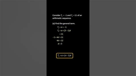 💯 How To Find The General Term Of An Arithmetic Sequence Youtube