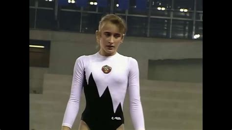 [hdp60] Elena Grudneva Eun Rus Balance Beam Team Optionals 1992