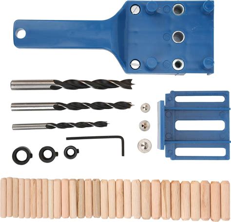 Wood Doweling Hole Drill Guide Mm Dowel Jig Kit Handheld Self