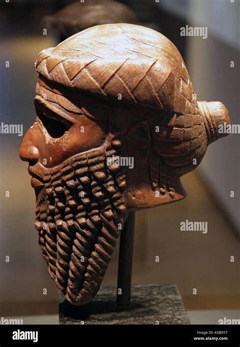 Head Of An Akkadian Ruler From Ninevehreplicaoriginal Is In Bagdad