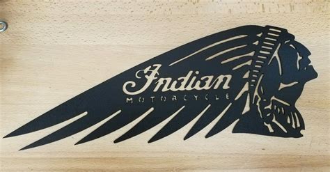 Indian Motorcycle metal wall art plasma cut decor harley gift idea ...