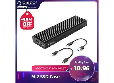 Orico Lsdt M Nvme Gabinete Usb C Gen Gbps Pcie Ssd Caso M Sata