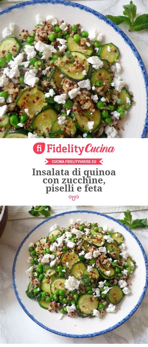 Insalata di quinoa con zucchine, piselli e feta | Ricetta | Ricette ...