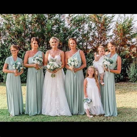 Sage Green Bridesmaid Dress Infinity Dress Convertible Etsy