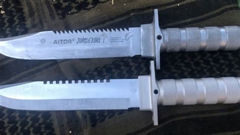 Harbor Freight 10 Survival Knife By Gordon VS Aitor Jungle King