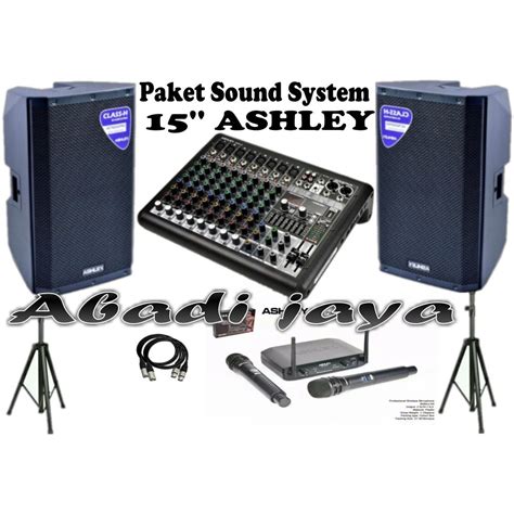 Jual Paket Sound System Ashley Inch Act Pro Smr Provoice Shopee